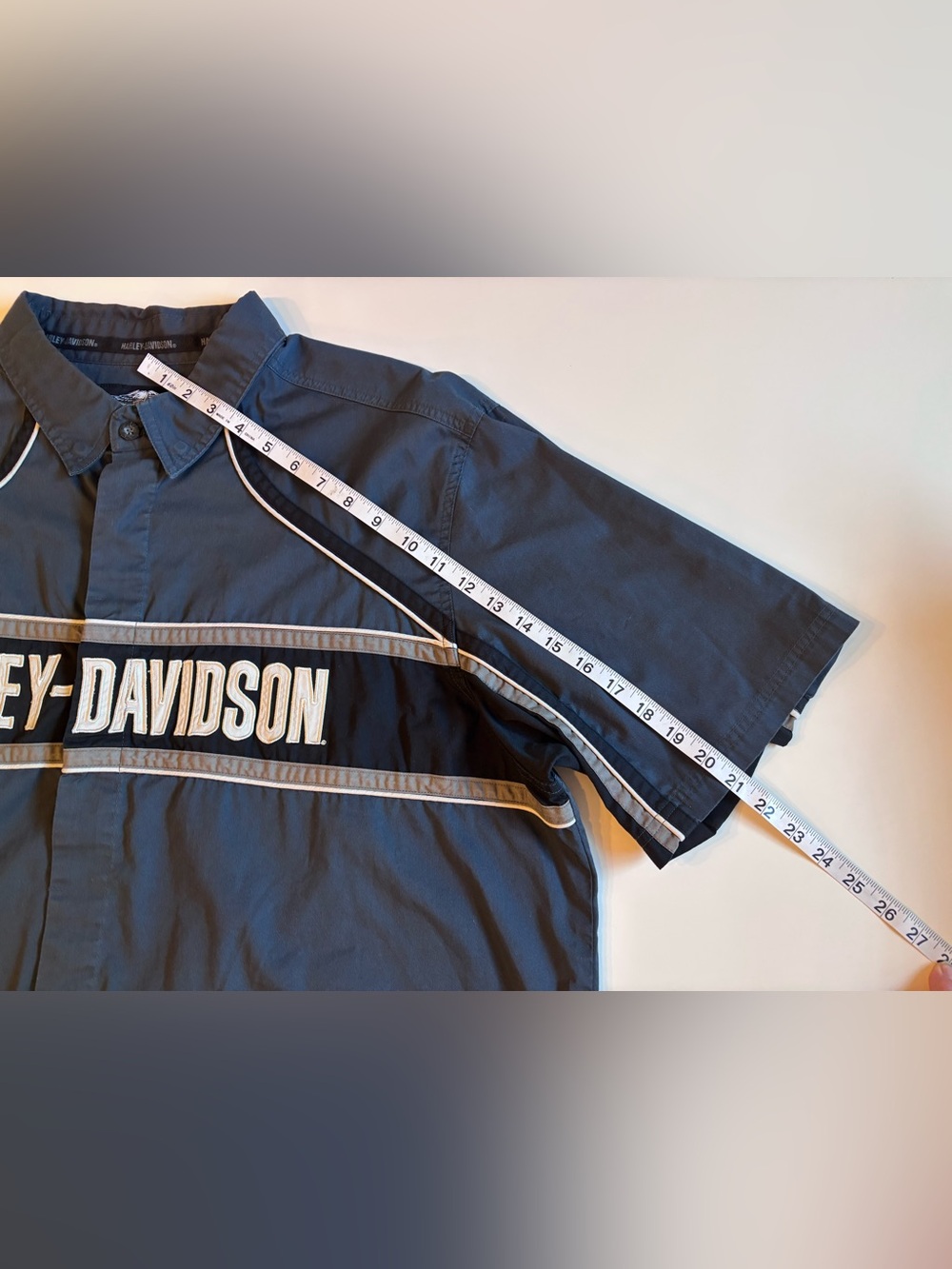 Harley-Davidson Mechanic Shirt, Dark Gray & Black, Men’s 2XL - Picture 6 of 16
